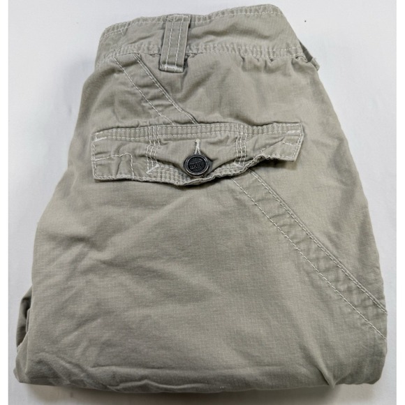 BKE Athletics Mens Size 34 Panorama Beige Khaki Cargo Shorts Rugged Canvas - Picture 1 of 7